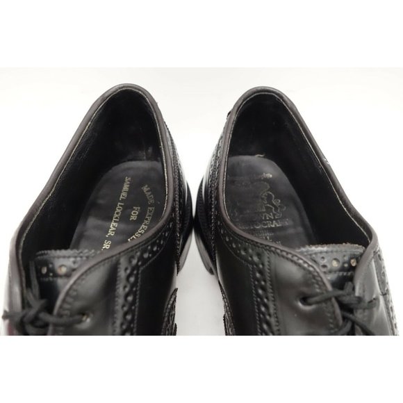 Johnston Murphy Aristocraft USA Black Shell Cordovan Wingtip Oxfords Mens 13 AAA